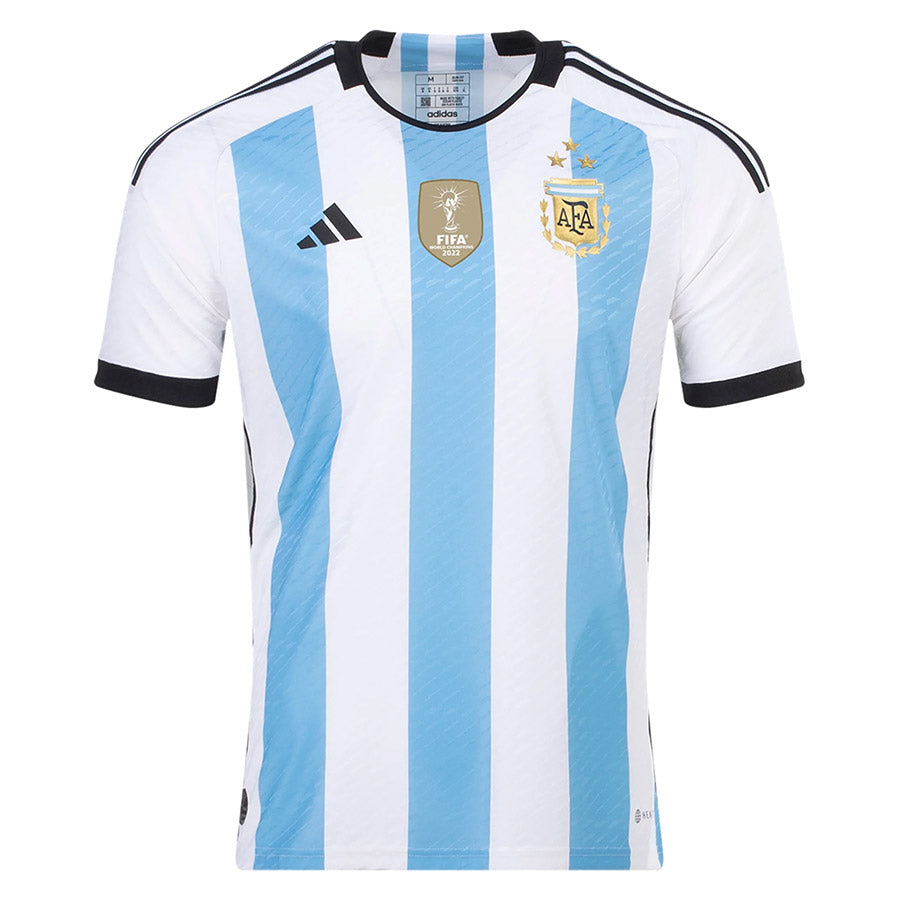 Adidas Men's Argentina Authentic Home Jersey 2022 - 3 Stars XL