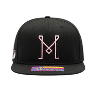 Fan Ink Inter Miami FC Adjustable Snapback Hat Black