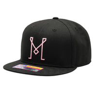 Fan Ink Inter Miami FC Adjustable Snapback Hat Black