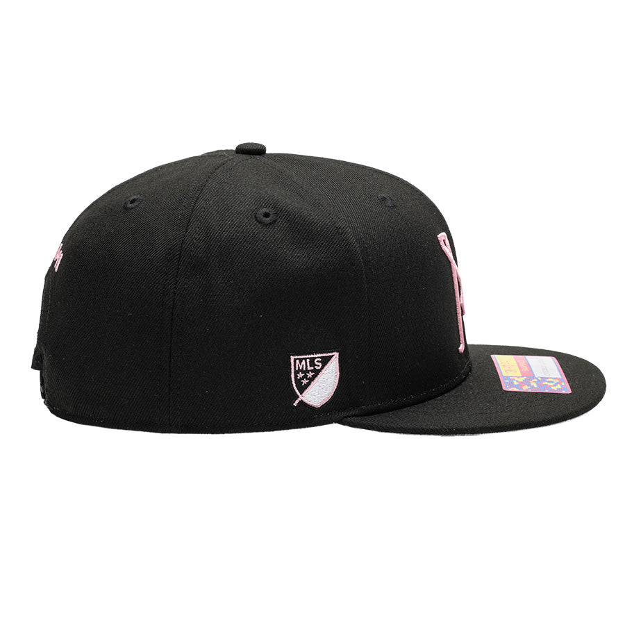 Fan Ink Inter Miami FC Adjustable Snapback Hat Black