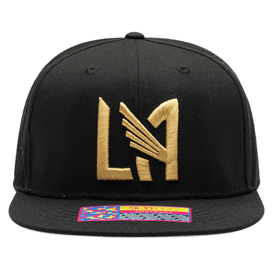 Fan Ink LAFC Adjustable Snapback Hat Black