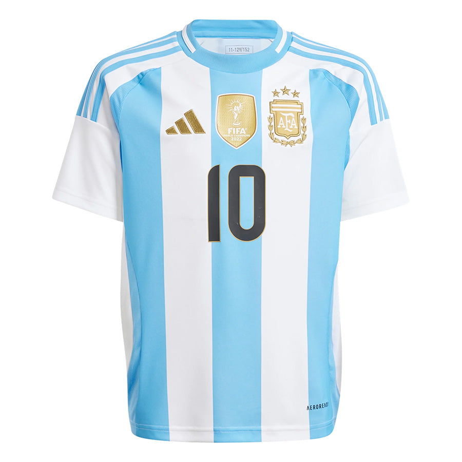 Kid's Adidas Argentina Messi Home Jersey 2024