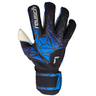 Reusch Attrakt RE:Grip Finger Support Goalkeeper Gloves Black/Blue