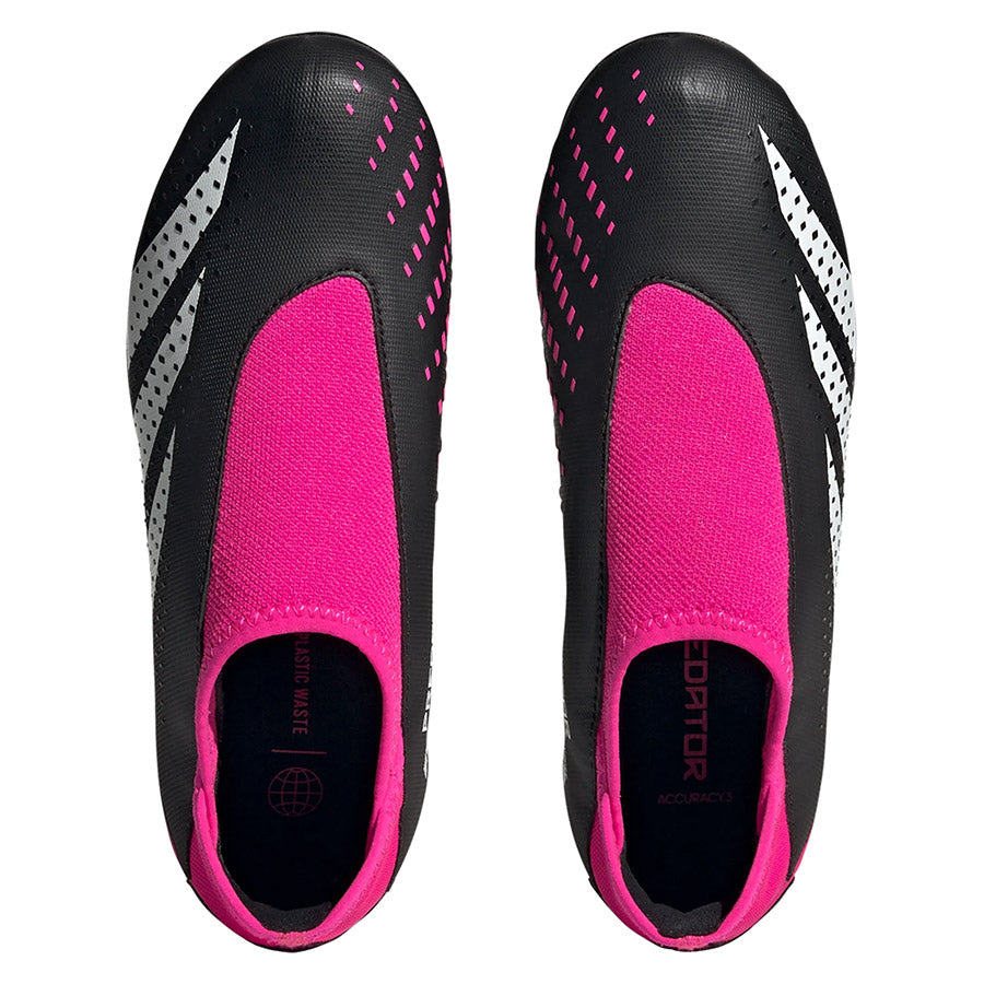 Adidas Predator Accuracy.3 FG Firm Ground Soccer Cleats Black/Pink / 10