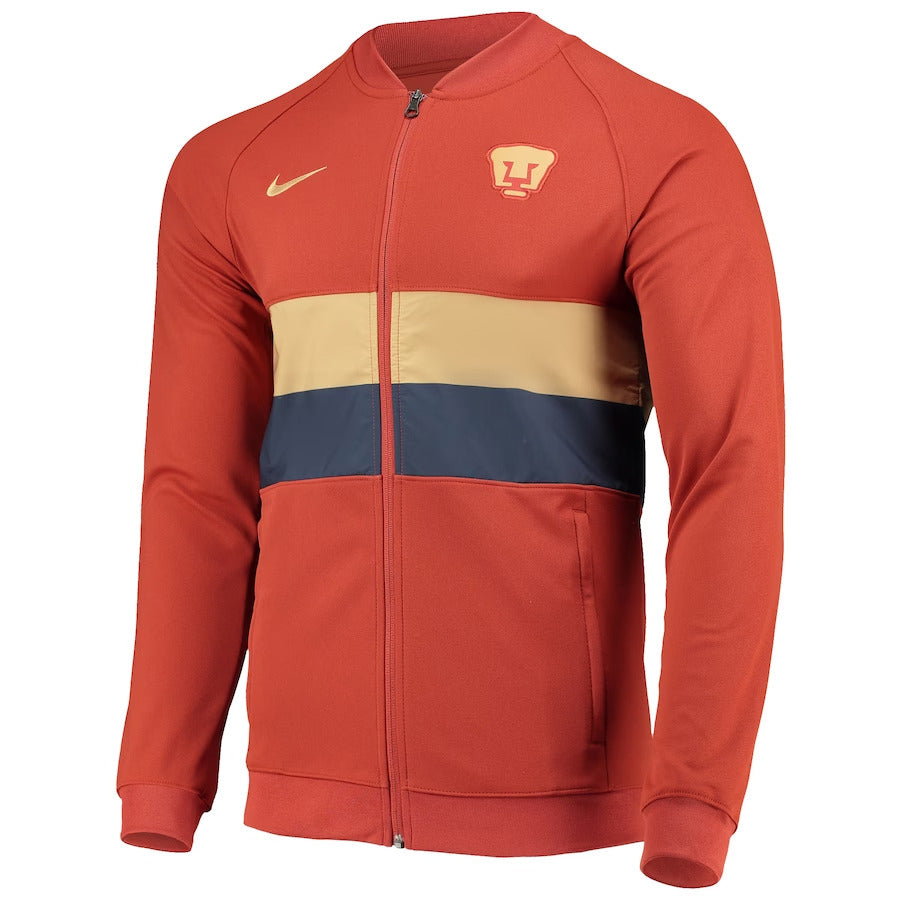 Men's Nike Orange Pumas I96 Anthem Raglan Full-Zip Jacket